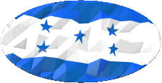 Drapeaux Amériques Honduras Ovale 