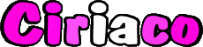 Prénoms MASCULIN - Espagne C Ciriaco 