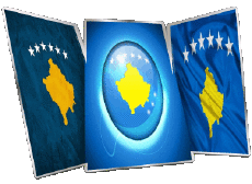 Banderas Europa Kosovo Forma 