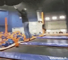 Humour - Fun Sports Trampoline Interieur Gamelle Fail 