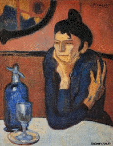 Umorismo -  Fun Morphing - Sembra Artisti pittori ricreazioni d'arte covid contenimento Getty sfida - Pablo Picasso 