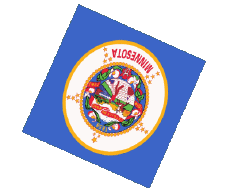 Fahnen Amerika U.S.A - States Minnesota Kugel - Würfel 