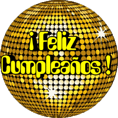 Messages Spanish Feliz Cumpleaños Abstracto - Geométrico Transparent Background 013 