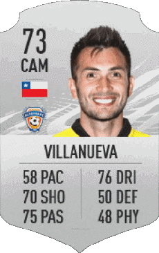 Multimedia Videospiele F I F A - Karten Spieler Chile Carlos Villanueva 