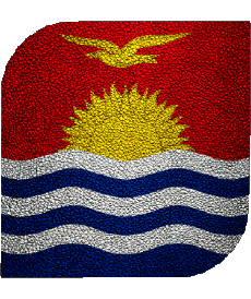 Flags Oceania Kiribati Square 