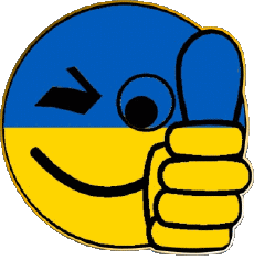 Flags Europe Ukraine Smiley - OK 