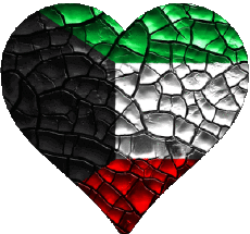 Flags Asia Kuwait Heart 
