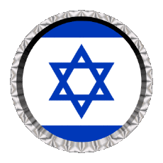 Bandiere Asia Israele Rotondo - Anelli 
