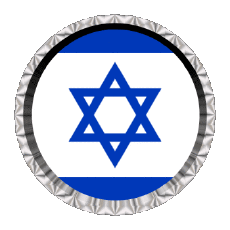 Drapeaux Asie Israël Rond - Anneaux 