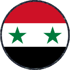 Bandiere Asia Siria Tondo 