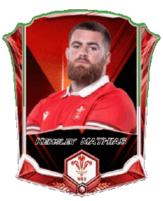 Sports Rugby - Joueurs Pays de Galles Equipe 2025 Kemsley MATHIAS 