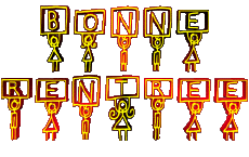 Messages Français Bonne Rentrée Fond Transparent 10 