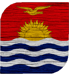 Drapeaux Océanie Kiribati Carré 