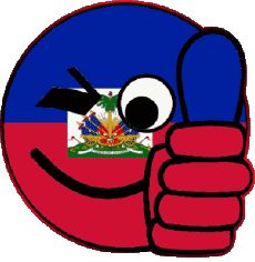 Drapeaux Amériques Haïti Smiley - OK 