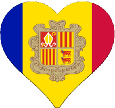 Fahnen Europa Andorra Verschiedene 
