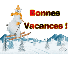 Mensajes Francés Bonnes Vacances Hiver Serie 06 