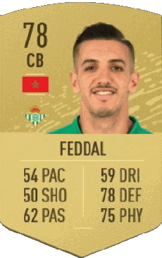 Multimedia Videospiele F I F A - Karten Spieler Marokko Zouhair Feddal 