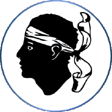 Fahnen Frankreich Regionen Korsika Runde 