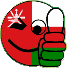 Banderas Asia Oman Smiley - OK 