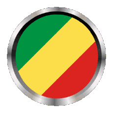 Drapeaux Afrique Congo Rond - Anneaux 