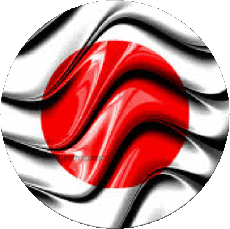 Fahnen Asien Japan Runde 