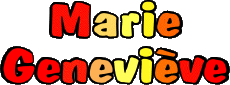 First Names FEMININE - France M Composed Marie Geneviève 