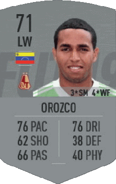 Multi Média Jeux Vidéo F I F A - Joueurs Cartes Vénézuéla Yohandry Orozco 