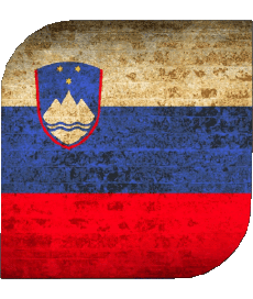 Drapeaux Europe Slovénie Carré 
