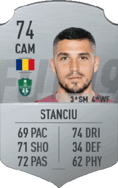 Jeux Vidéo F I F A - Joueurs Cartes Roumanie Nicolae Stanciu 