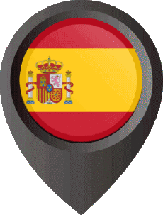 Fahnen Europa Spanien Marcador de ubicación 