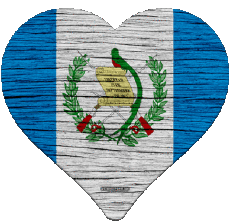 Bandiere America Guatemala Cuore 