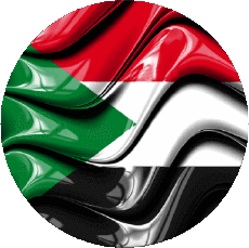Fahnen Afrika Sudan Runde 