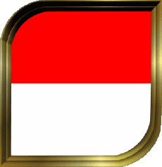 Drapeaux Asie Indonésie Carré 