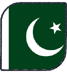 Bandiere Asia Pakistan Quadrato 