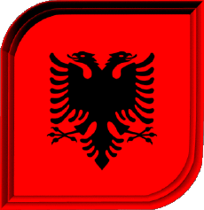 Bandiere Europa Albania Quadrato 