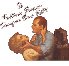 Multi Média Cinéma International Le Facteur sonne toujours 2 fois Logo Italien 