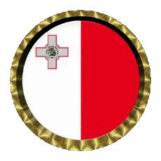 Flags Europe Malta Round - Rings 