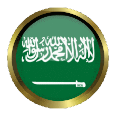 Fahnen Asien Saudi-Arabien Rund - Ringe 