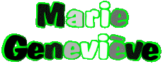 Nombre FEMENINO - Francia M Compuesto Marie Geneviève 