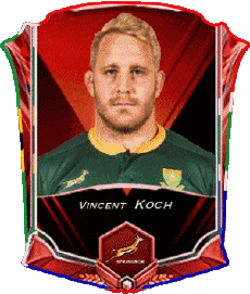 Sports Rugby - Joueurs Afrique du Sud Vincent Koch 