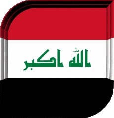 Drapeaux Asie Iraq Carré 