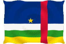 Drapeaux Afrique Centrafrique Ondulation 