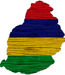 Bandiere Africa Mauritius Carta Geografica 