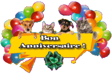 Messagi Francese Bon Anniversaire Animaux 007 