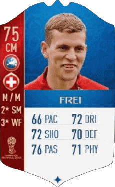 Multimedia Vídeo Juegos F I F A - Jugadores  cartas Suiza Fabian Frei 