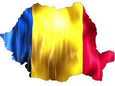 Flags Europe Romania Map 