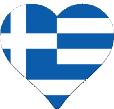 Banderas Europa Grecia Corazón 