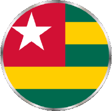 Banderas África Togo Rond 