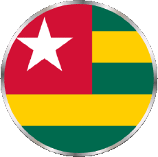 Flags Africa Togo Rond 