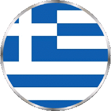 Bandiere Europa Grecia Tondo 